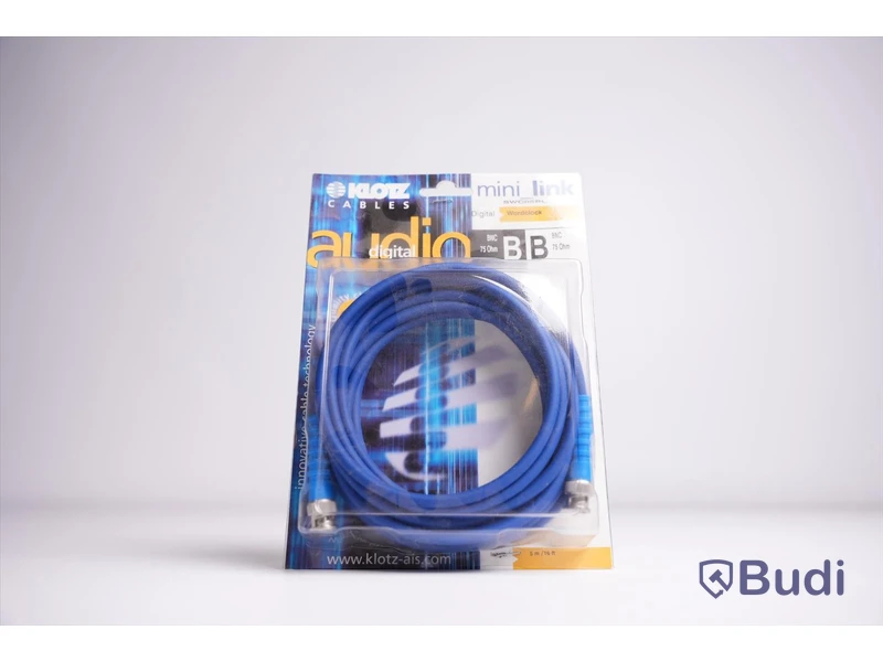 BNC-kabel 5st - Klotz Wordclock BNC 75 Ohm, 5m. Ny, Obruten förpackning.