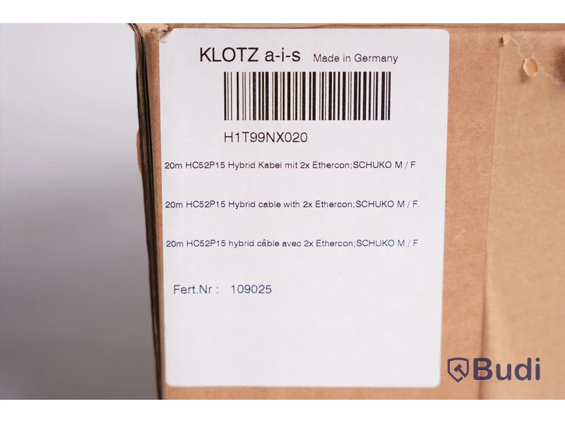 Hybridkabel - Klotz H1T99NX020 20m. Ny, Obruten förpackning.