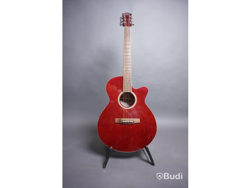 Akustisk Gitarr Inklusive Case - Stagg Handmade Western Guitar Model SW206CE_TR.