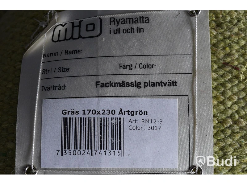 Matta - Mio modell: Ryamatta, 170x230cm. Ny.