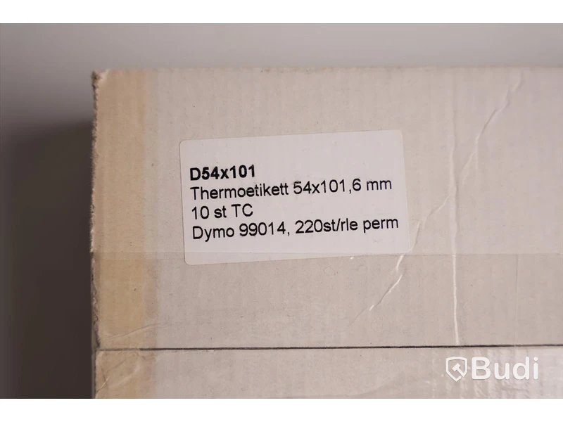 Låda med etikettrulle - Dymo D 54X101, 54x101,6mm. Ny, Obruten förpackning.