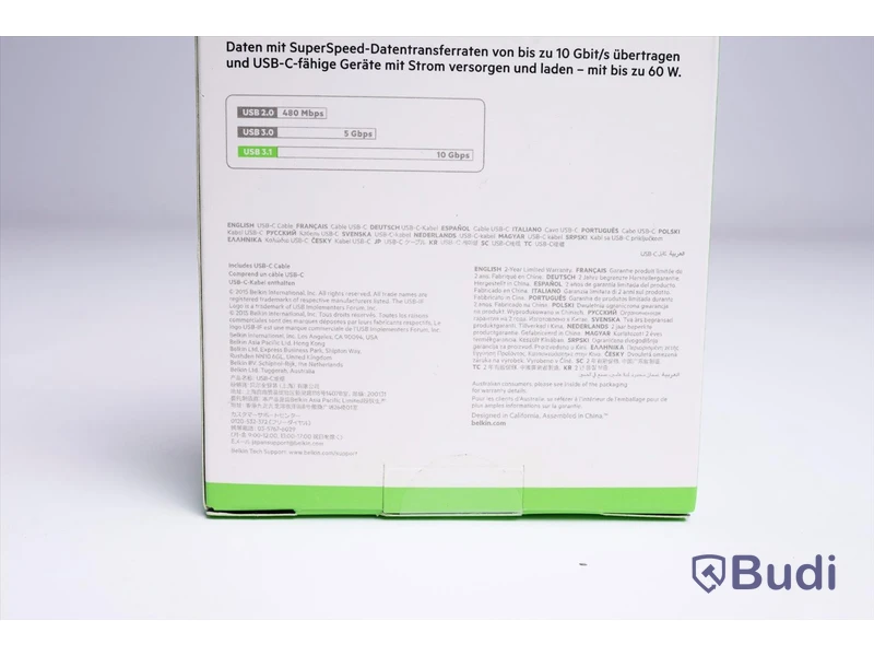 Kabel USB-C - 4 st, 1 m, Belkin. Ny, Obruten förpackning.