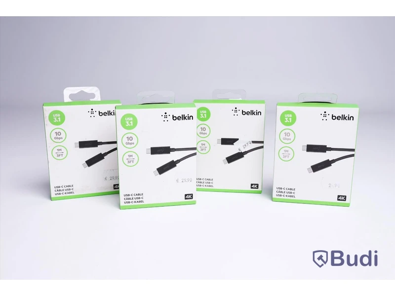 Kabel USB-C - 4 st, 1 m, Belkin. Ny, Obruten förpackning.