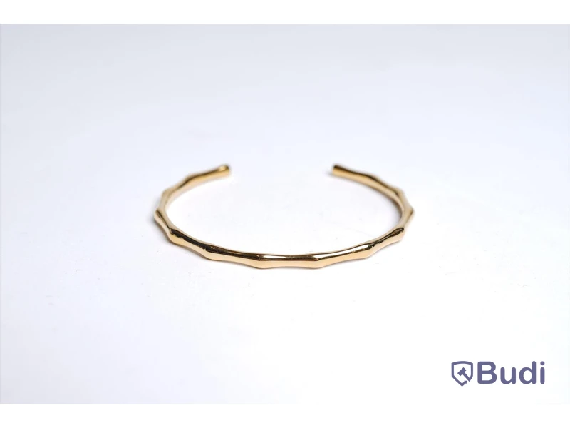 Armband - guldpläterat, strl. S, Bambou Bangle, Skultuna. Ny.