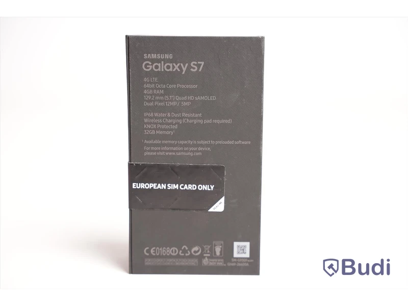 Samsung Galaxy S7 - 32 GB, Black Onyx. Ny, Obruten förpackning.