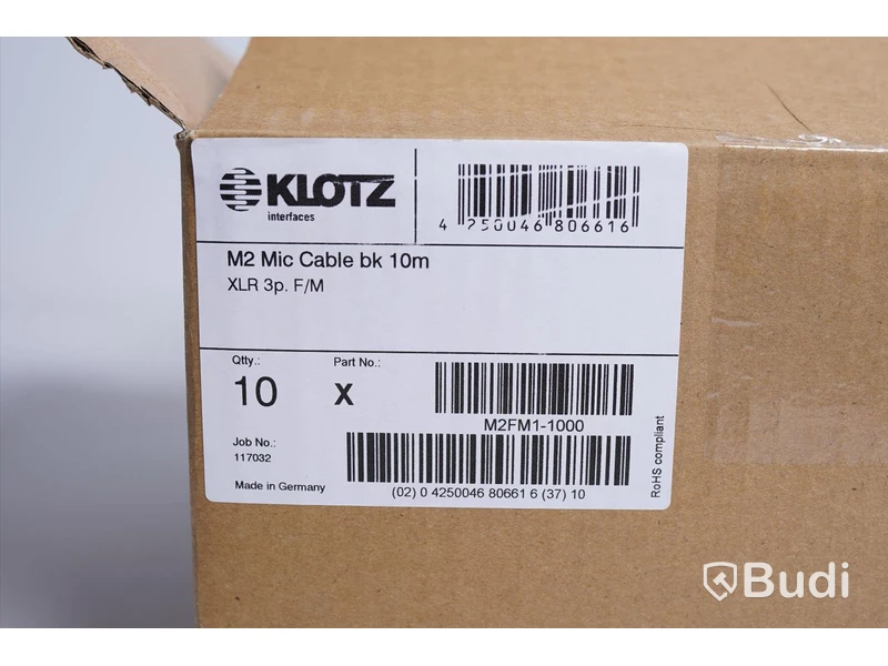 Mikrofonkabel 10st - Klotz M2 10m