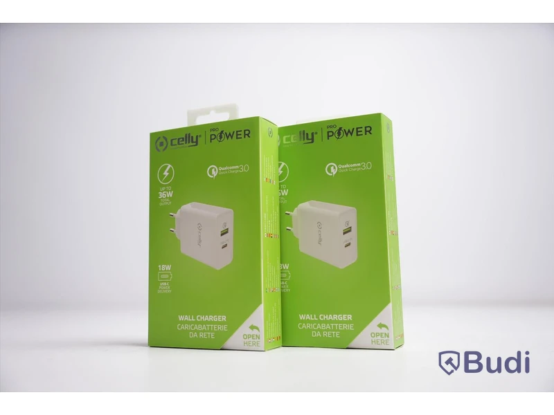 Väggladdare 2st - Celly Pro Power Wall Charger. Ny, Obruten förpackning.