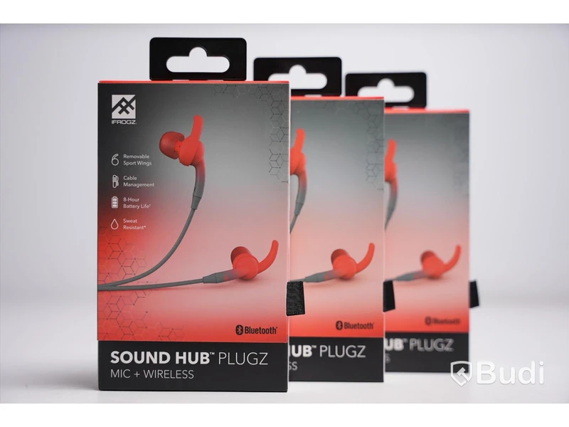 Hörlurar 3st -iFrogz Sound Hub Plugz, Mic + Wireless. Ny, Obruten förpackning.