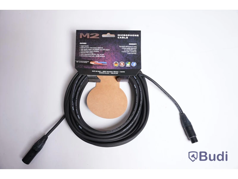 XLR Kablar - Klotz M2 Microphone Cable 10 st. Ny, Obruten förpackning.