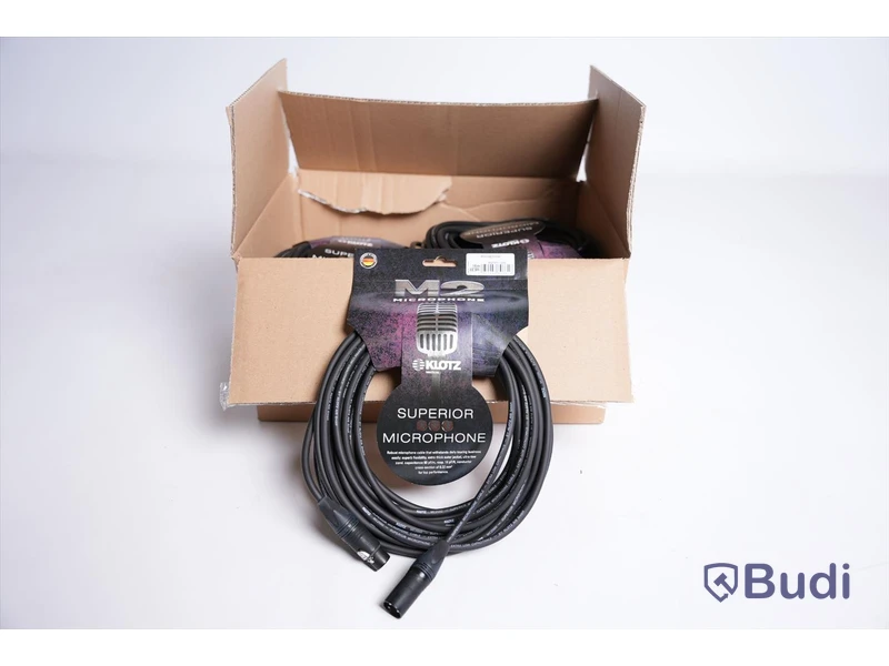 XLR Kablar - Klotz M2 Microphone Cable 10 st. Ny, Obruten förpackning.
