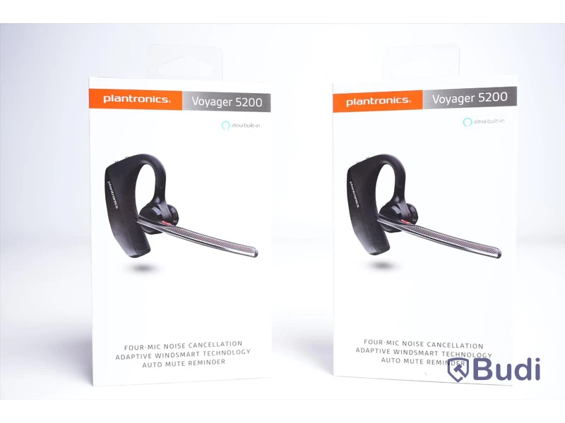 Trådlösa hörlurar 2st - Plantronics, Voyager 5200, Noise Cancellation. Ny, Obruten förpackning.
