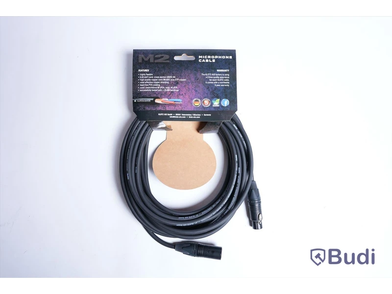 XLR Kablar - Klotz M2 Microphone Cable 10 st. Ny, Obruten förpackning.
