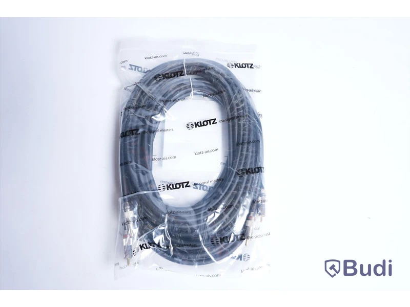RCA-Kabel 5m - Klotz Audiolead Black 5m 2Pcs. 5st.