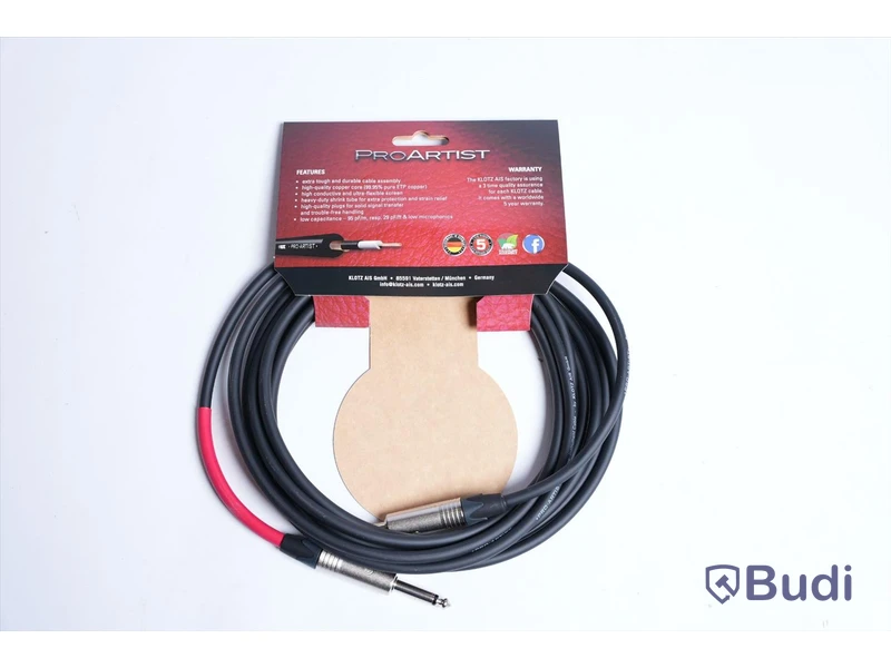 Instrumentkabel 10st - Klotz Pro Artist Instr. Cable 4,5m. Ny, Obruten förpackning.