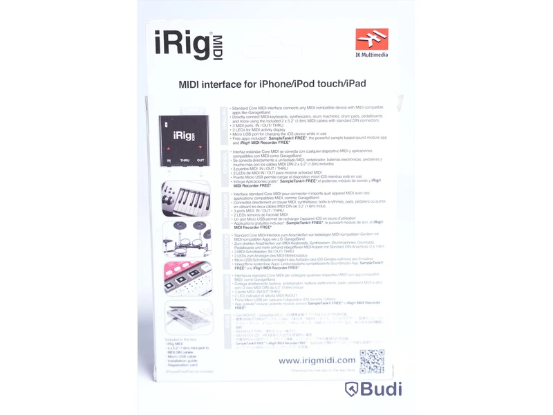 MIDI Interface, iRig MIDI. Ny, Obruten förpackning.