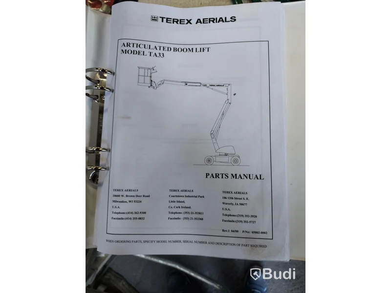 Vikbomslift Terex TA33E repobjekt