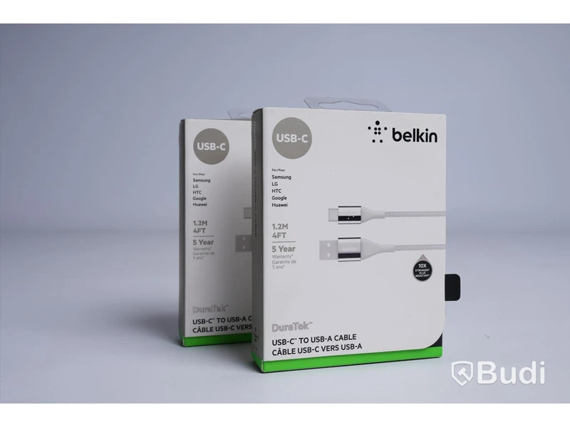 belkin DuraTek, USB-C to USB-A cable.. Ny, Obruten förpackning.