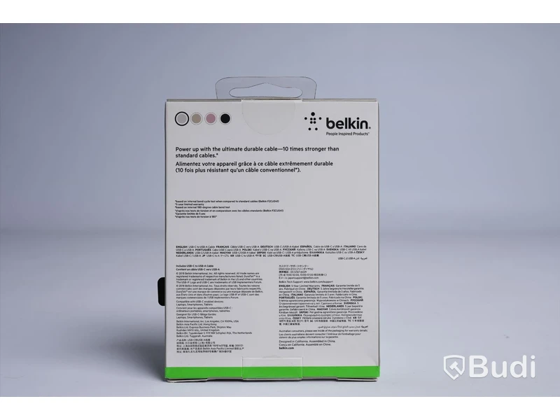 belkin DuraTek, USB-C to USB-A cable.. Ny, Obruten förpackning.