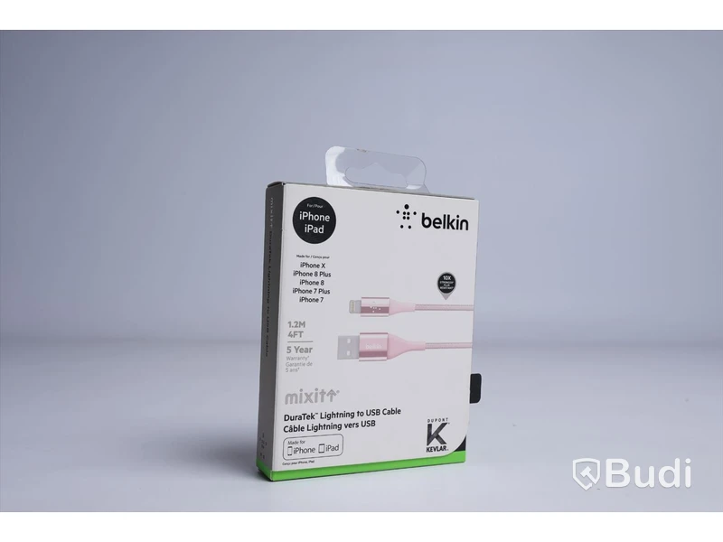 belkin mixit DuraTek, Lightning to USB cable. Ny, Obruten förpackning.