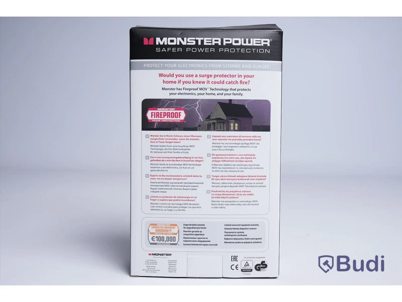 Monster Power - Plus 2 AV protecting ports. Ny, Obruten förpackning.