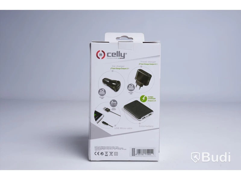 Celly universal, diverse laddare. Ny.