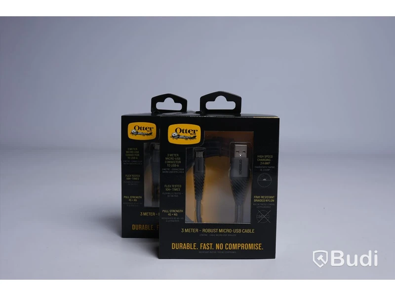 OtterBox, Robust Micro-USB Cable. Ny. Obruten förpackning.