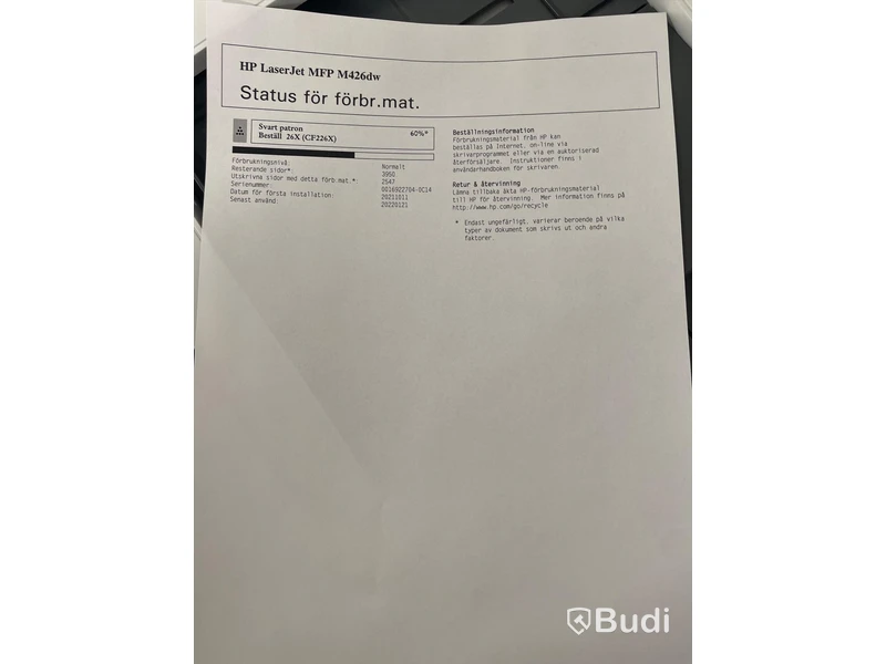 Skrivare HP LaserJet PRO MFP M426dw