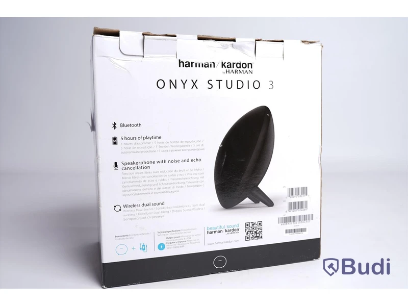 Trådlös högtalare - Onyx Studio 3, svart,  Harman/Kardon.