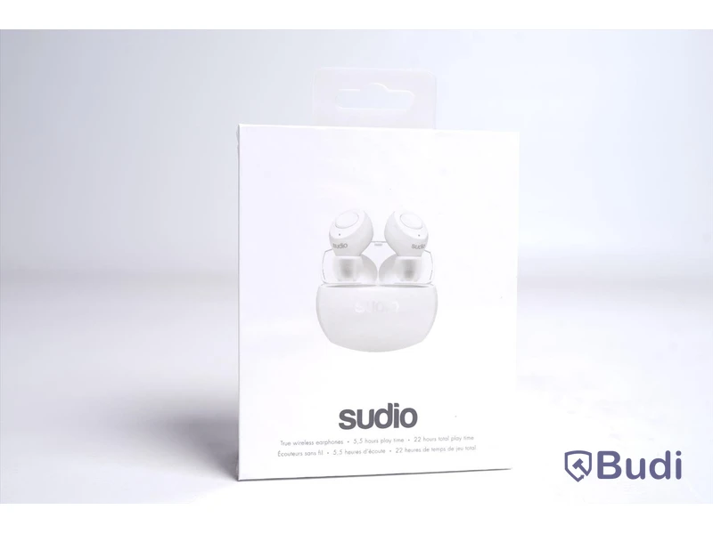 Trådlösa hörlurar - Sudio, TOLV R, vita, Ny, Obruten förpackning.