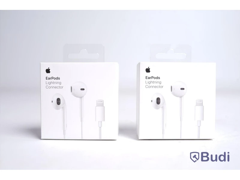 EarPods - 2 st, Apple, anslutning lightning. Ny, Obruten förpackning.