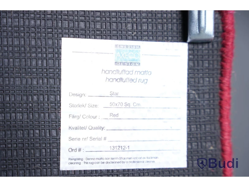 Axeco Dörrmatta, Handtuftad, 50 x 70 cm