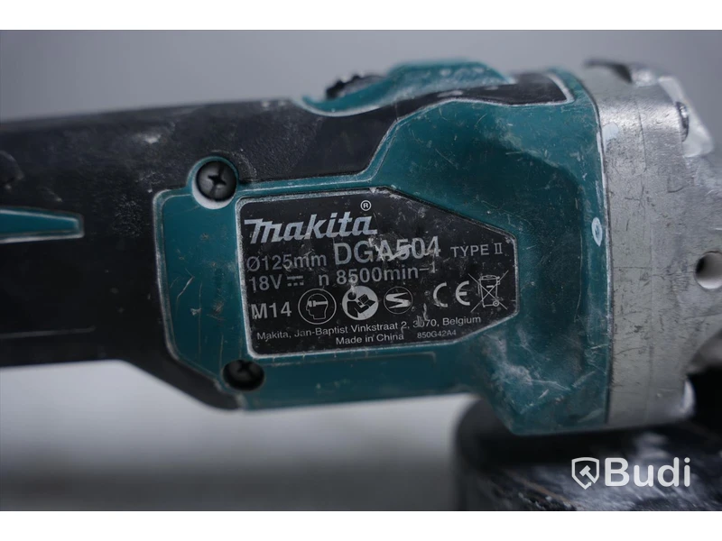 Vinkelslip -Makita DGA504 ink. batteri