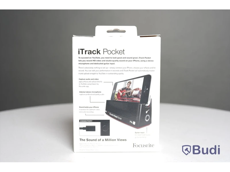 Portabel Mikrofon - Focusrite iTrack Pocket. Ny, Obruten förpackning.