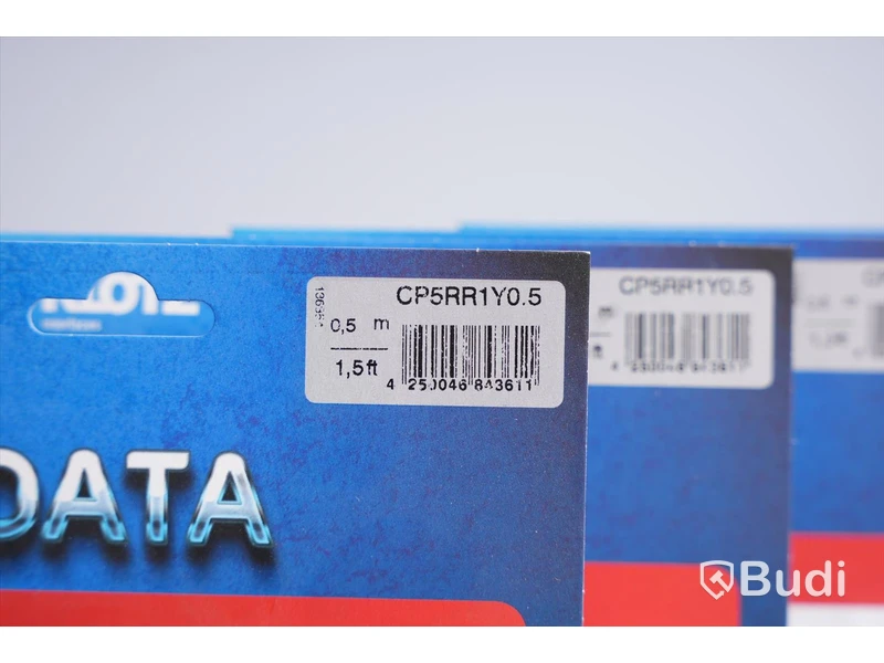 4 st. Ethernetkabel Klotz Data CP5RR1Y, 0,5 m. Ny, Obruten förpackning.