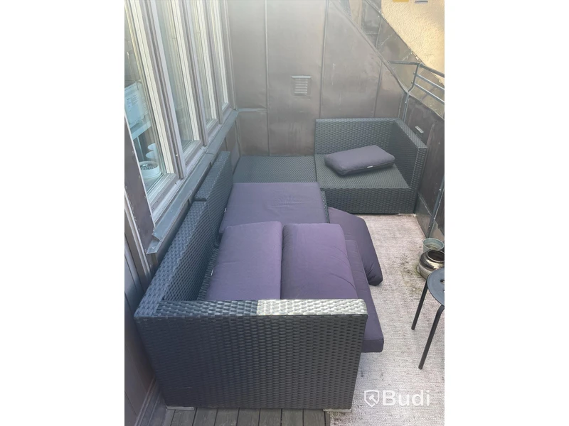 Utemöbler/soffor totalt 4 sektioner, Mått 77x77x28cm styck
