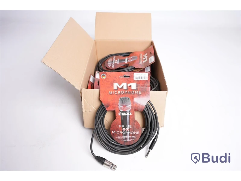 Mikrofonkabel 8st - Klotz M1 7,5m. Ny, Obruten förpackning.