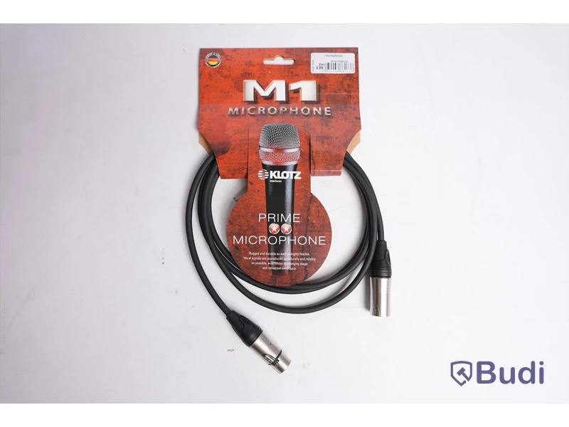 Mikrofonkabel 10st - Klotz M1 2m. Ny, Obruten förpackning.