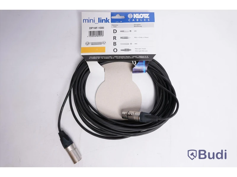 Digital Kabel 10st - Klotz DP1XF-1000 10m. Ny, Obruten förpackning.