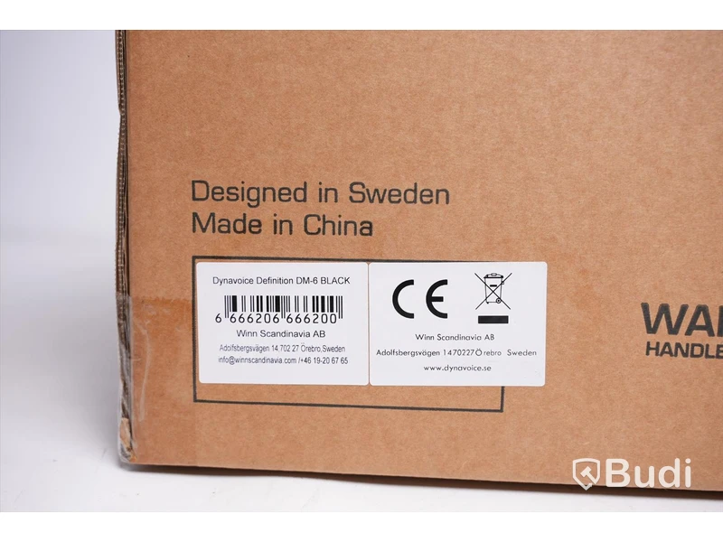 Högtalare 1st - Dynavoice Definition DM6 Black. Ny, Obruten förpackning.