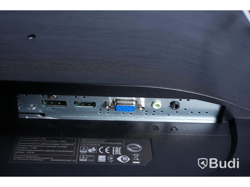 2 ST Olika Datorskärmar, HP HSTND9731L, AOC 240LM00016