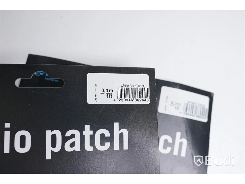 Mikrofonkabel 2 st - Klotz Audio Patch 0,3 m, M1MS1K0030. Ny. Obruten förpackning.
