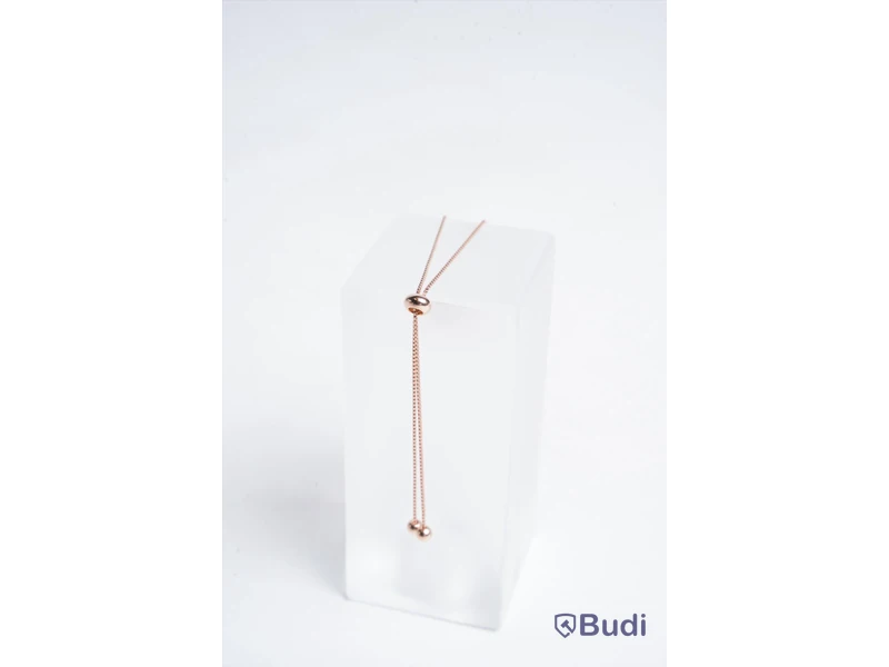 Armband med roseplättering och organiska pärlor