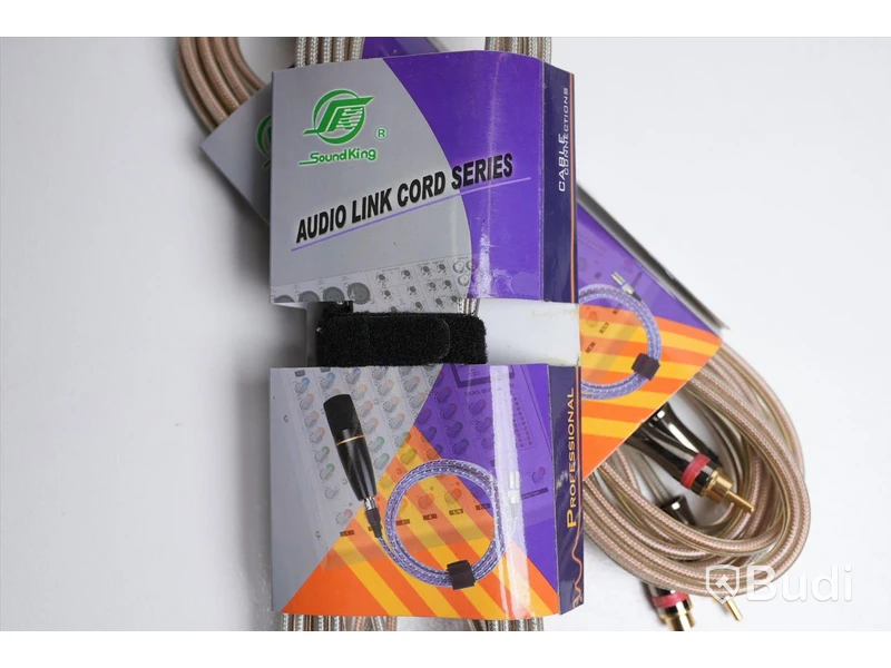 RCA-kabel 2 st - Soundking Audio Link Cord Series, 6m. Ny, Obruten förpackning.