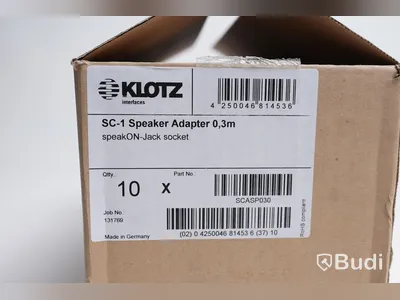 Högtalarkabel 10st - Klotz SC-1 Speaker Adapter SCASP030, 0,3m. Ny, Obruten förpackning.