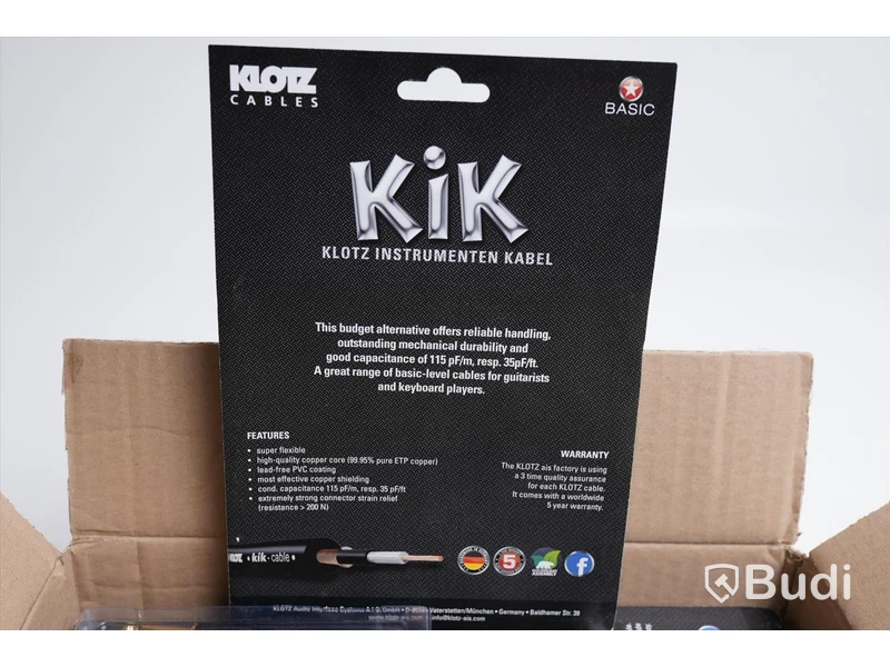 Patchkabel 10st - Klotz Patch Cable KIKPA060PP, 0,6m. Ny, Obruten förpackning.