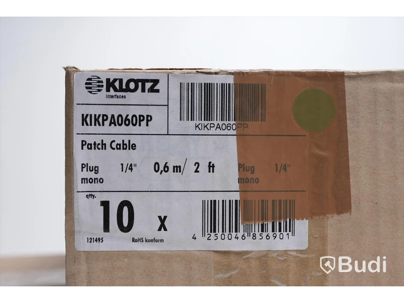 Patchkabel 10st - Klotz Patch Cable KIKPA060PP, 0,6m. Ny, Obruten förpackning.