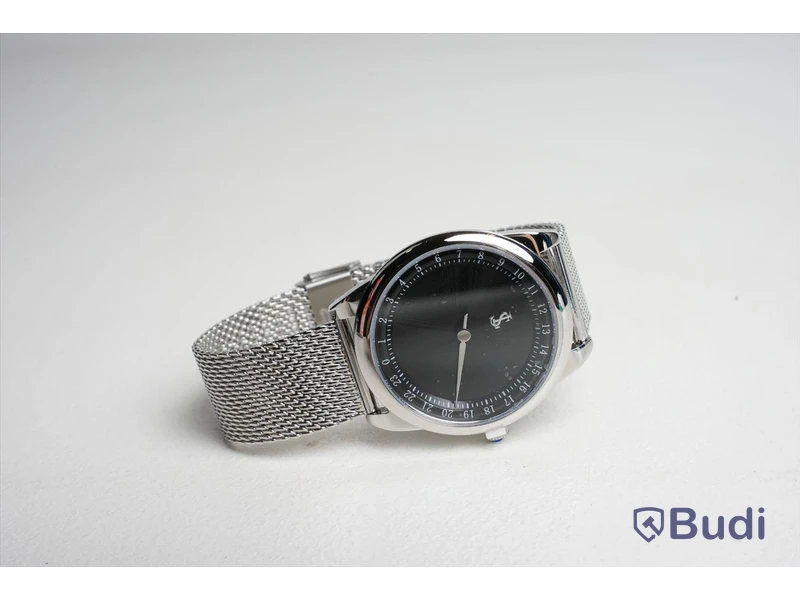 Klocka - Stressless watches, rostfritt stål, svart.