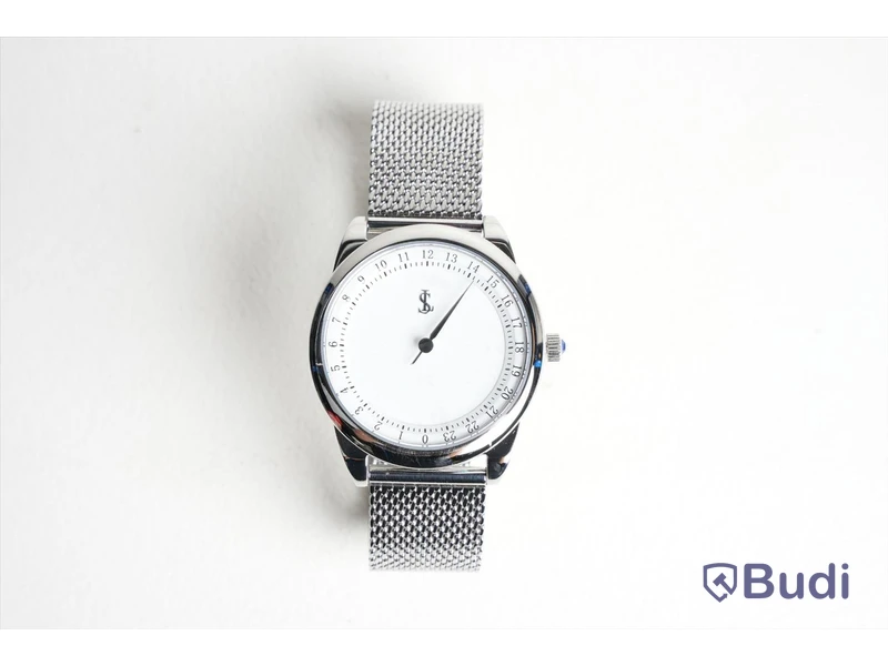 Klocka - Stressless watches, rostfritt stål, vit.