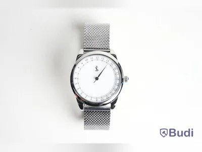 Klocka - Stressless watches, rostfritt stål, vit.