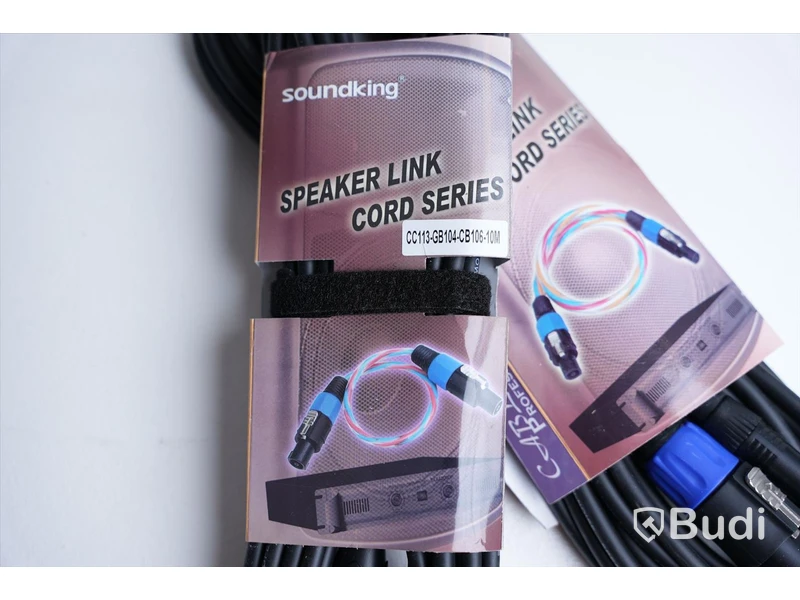 Högtalarkabel 2st - Soundking Speaker Link Cord Series 10m. Ny.